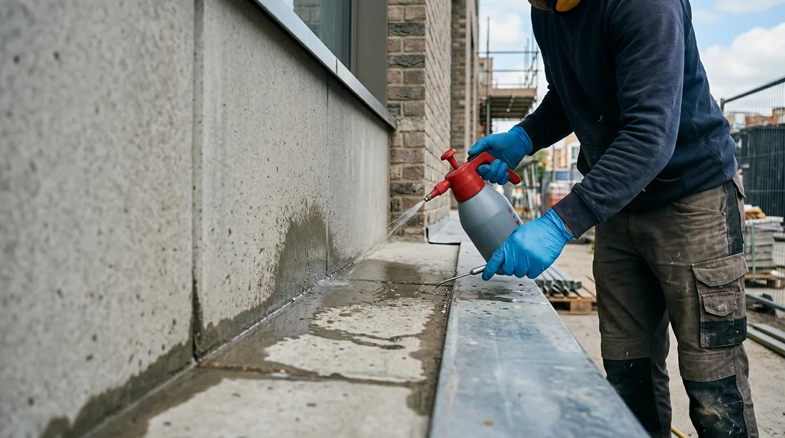 Spray testing suspect areas to confirm the leak path before and after work — Davenport, IA